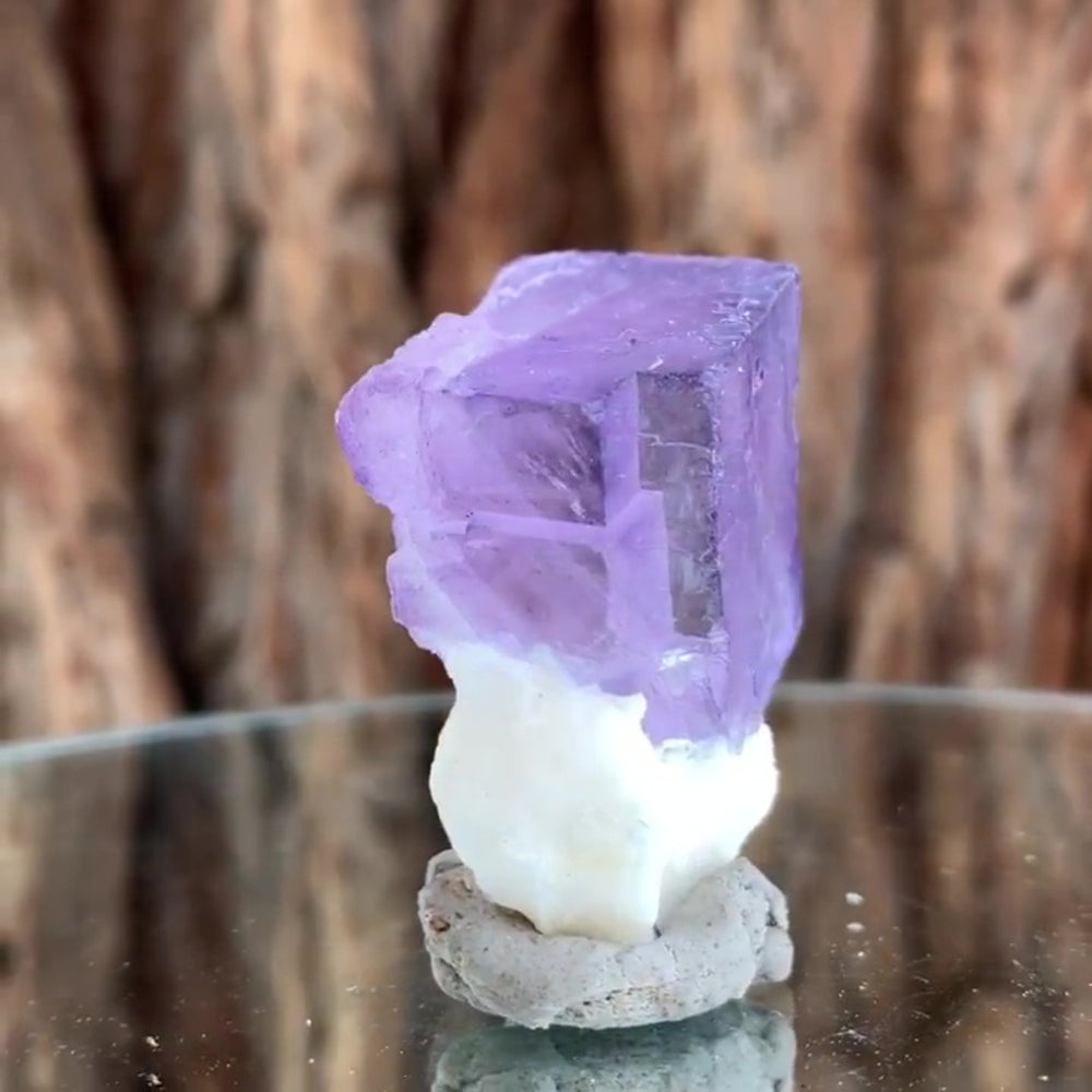 4cm 100g Purple Fluorite from Taourirt, Morocco