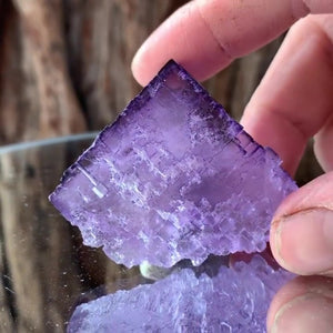4.5cm 80g Purple Fluorite from Taourirt, Morocco