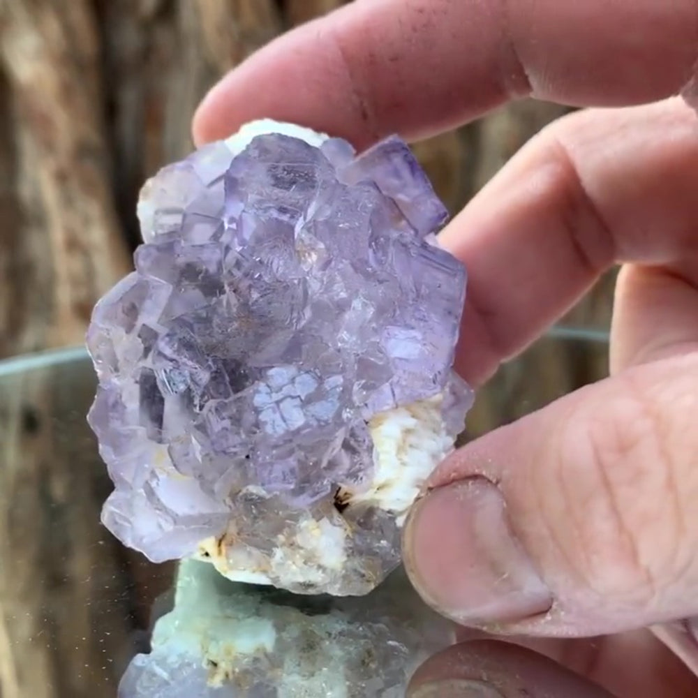 5.5cm 150g Purple Fluorite from Taourirt, Morocco