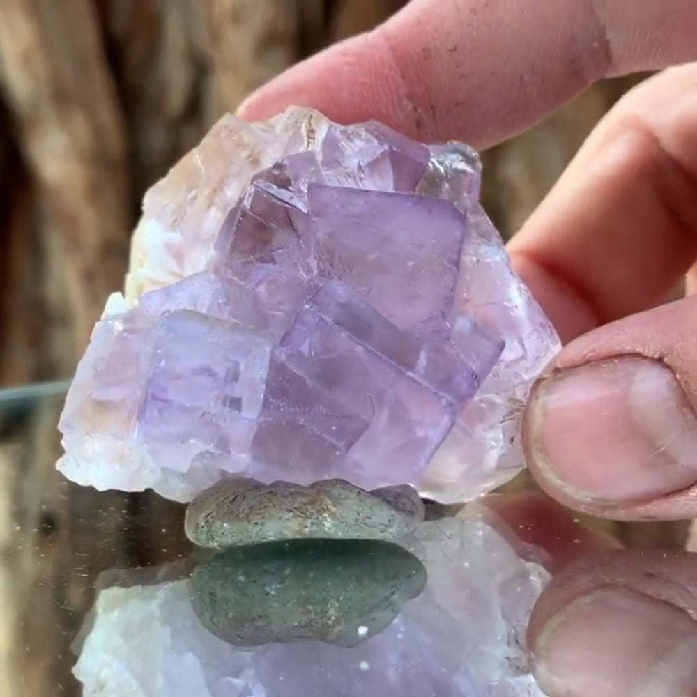 5cm 100g Purple Fluorite from Taourirt, Morocco
