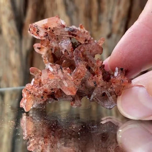 6cm 60g Red Clay Quartz from Errachidia, Morocco