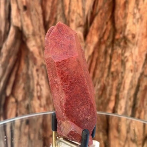 8cm 96g Red Quartz with Clay Inclusion, Tinejdad, Errachidia Province, Morocco