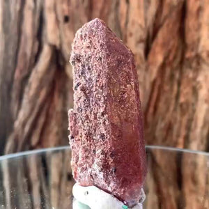 8.2cm 84g Red Quartz with Clay Inclusion, Tinejdad, Errachidia Province, Morocco