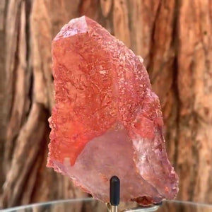 9.5cm 164g Red Quartz with Clay Inclusion, Tinejdad, Errachidia Province, Morocco