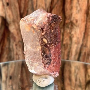 
            
                Load image into Gallery viewer, 7.3cm 162g Red Quartz with Clay Inclusion, Tinejdad, Errachidia Province, Morocco
            
        