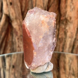 7.3cm 162g Red Quartz with Clay Inclusion, Tinejdad, Errachidia Province, Morocco