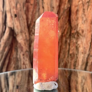 8.5cm 70g Red Quartz with Clay Inclusion, Tinejdad, Errachidia Province, Morocco
