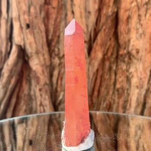 8.5cm 70g Red Quartz with Clay Inclusion, Tinejdad, Errachidia Province, Morocco