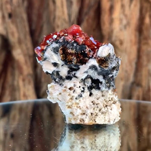 5cm 115g Vanadinite and Manganese from Mibladen, Morocco