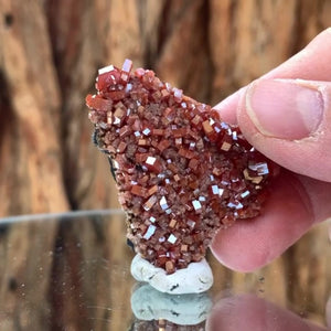 4cm 19g Vanadinite and Manganese from Mibladen, Morocco
