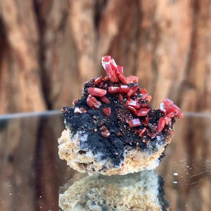 4cm 40g Vanadinite and Manganese from Mibladen, Morocco