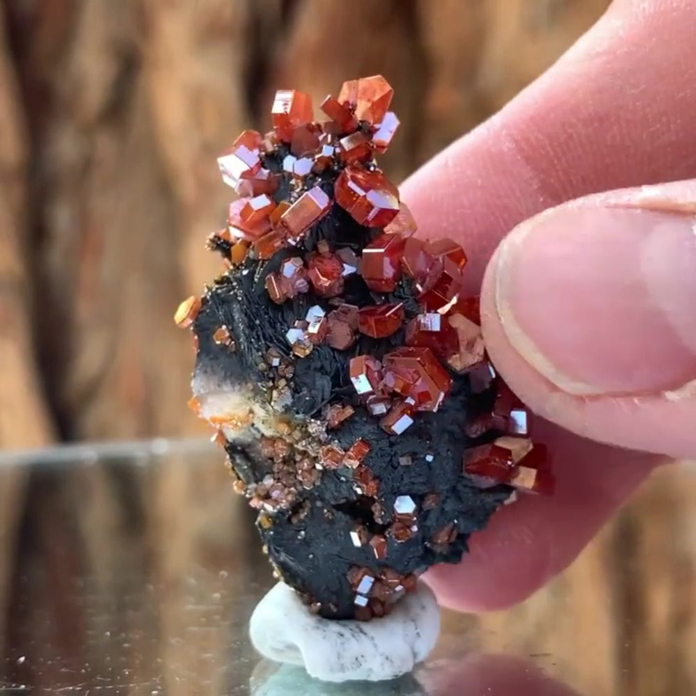 4cm 20g Vanadinite and Manganese from Mibladen, Morocco