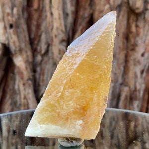 10cm 175g Yellow Calcite from Imilchil, Middle Atlas Mtns, Morocco