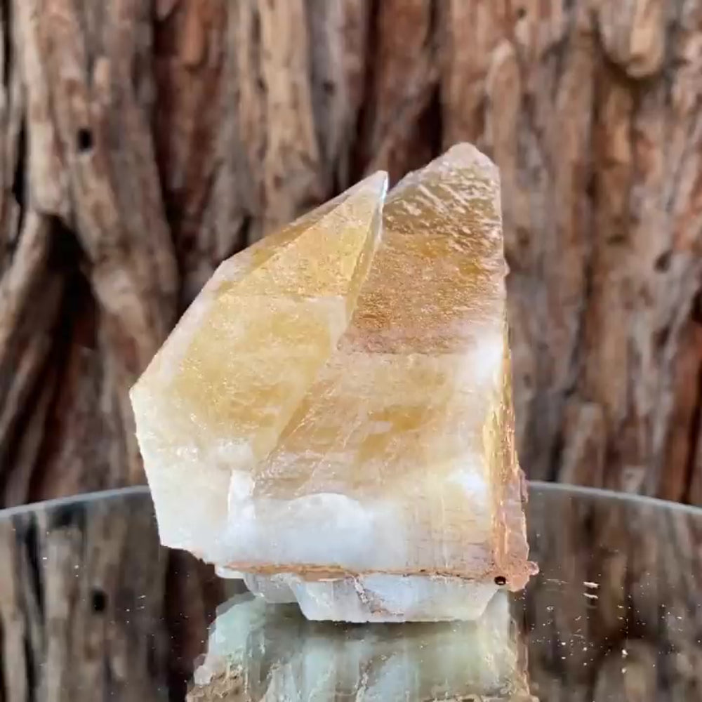 
            
                Load image into Gallery viewer, 11cm 445g Yellow Calcite from Imilchil, Middle Atlas Mtns, Morocco
            
        