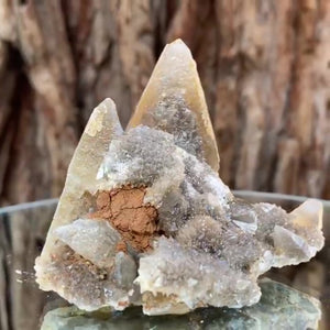 7.5cm 220g Yellow Calcite from Imilchil, Middle Atlas Mtns, Morocco