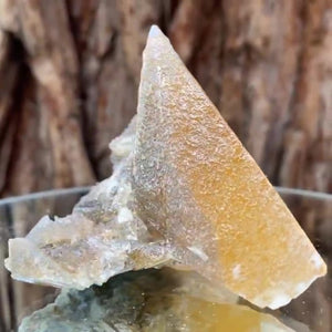 7.5cm 220g Yellow Calcite from Imilchil, Middle Atlas Mtns, Morocco