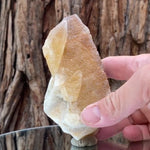 12cm 430g Yellow Calcite from Imilchil, Middle Atlas Mtns, Morocco