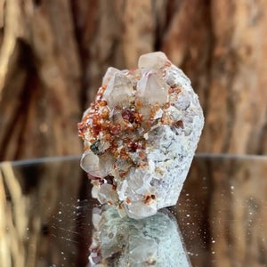 4.5cm 48g Garnet & Smoky Quartz from Fujian, China