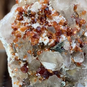 4.5cm 48g Garnet & Smoky Quartz from Fujian, China