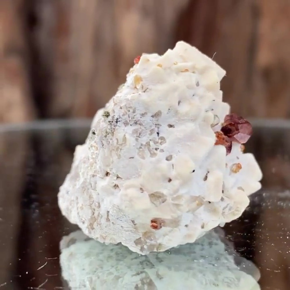 3cm 21g Garnet & Smoky Quartz from Fujian, China