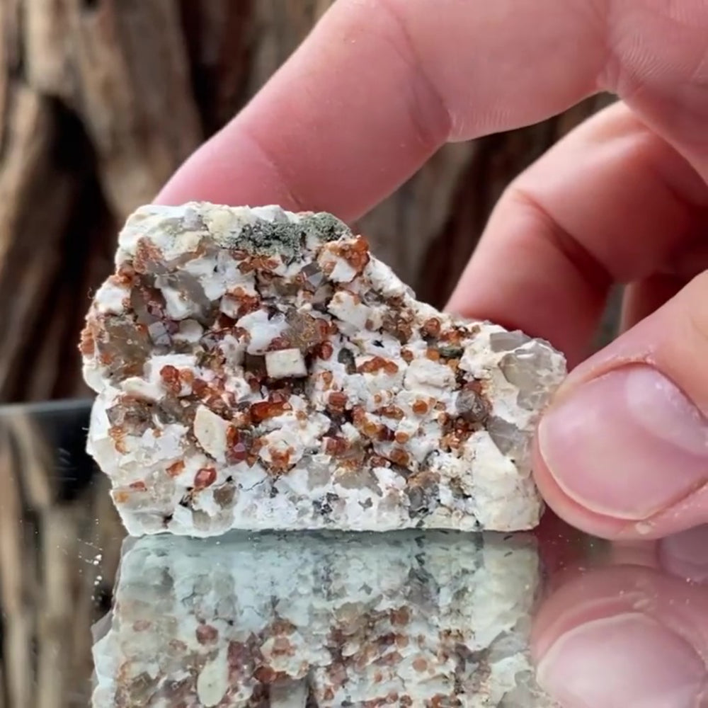 5cm 47g Garnet & Smoky Quartz from Fujian, China