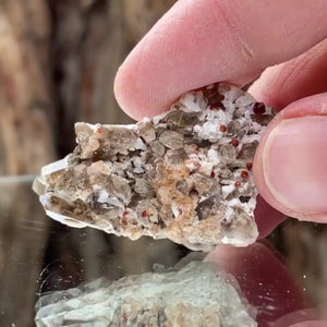 4cm 15g Garnet & Smoky Quartz from Fujian, China