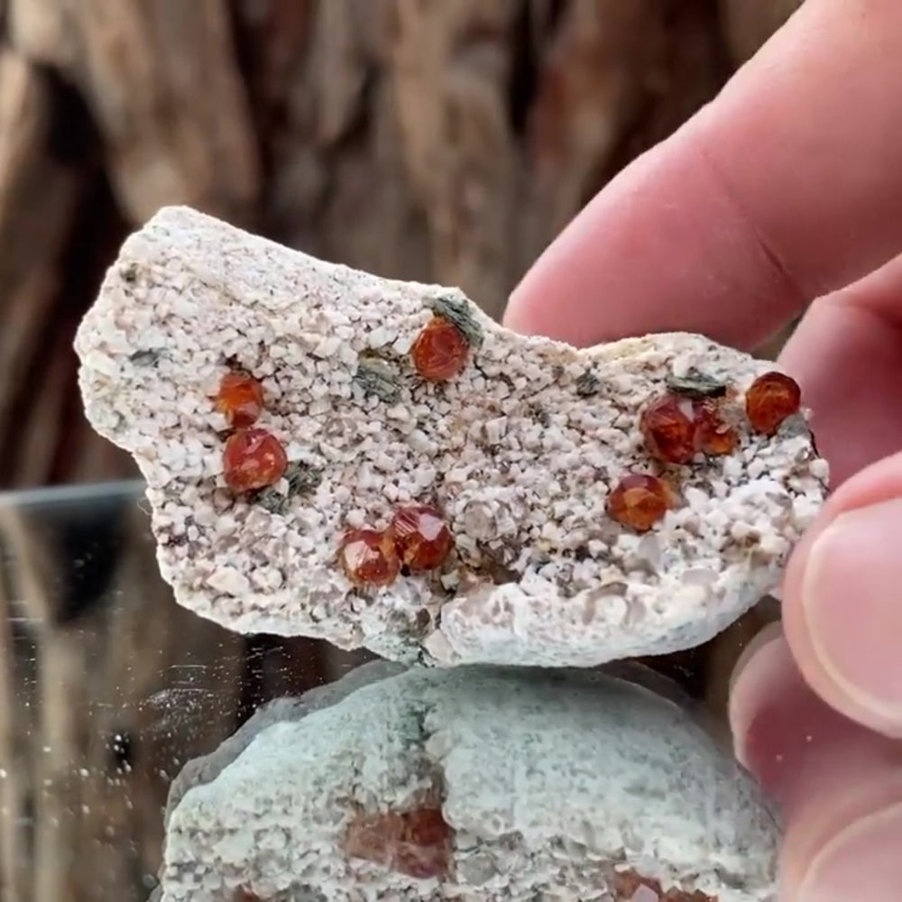 5.5cm 38g Garnet & Smoky Quartz from Fujian, China