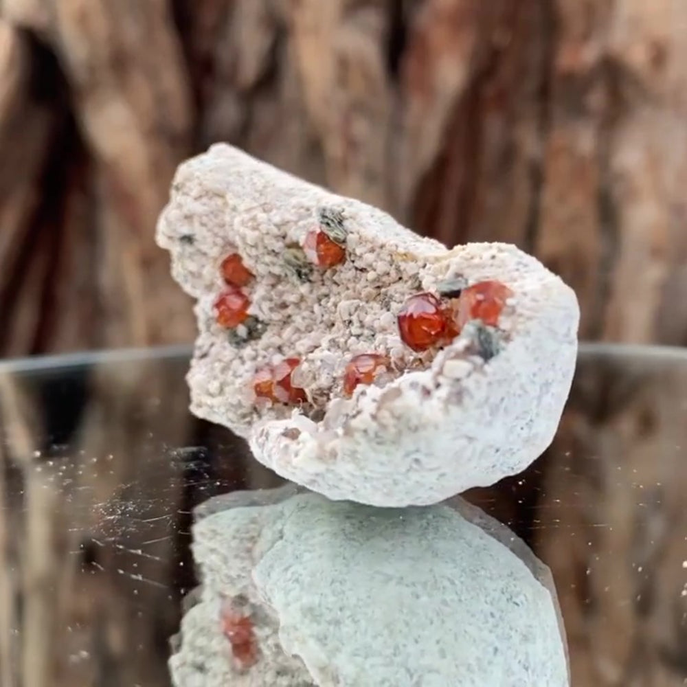 5.5cm 38g Garnet & Smoky Quartz from Fujian, China
