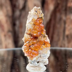 4cm 10g Garnet & Smoky Quartz from Fujian, China