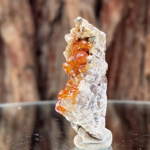 4cm 10g Garnet & Smoky Quartz from Fujian, China