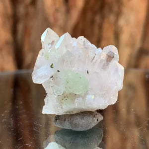 3cm 10g Prehnite and Quartz from Yunnan, China