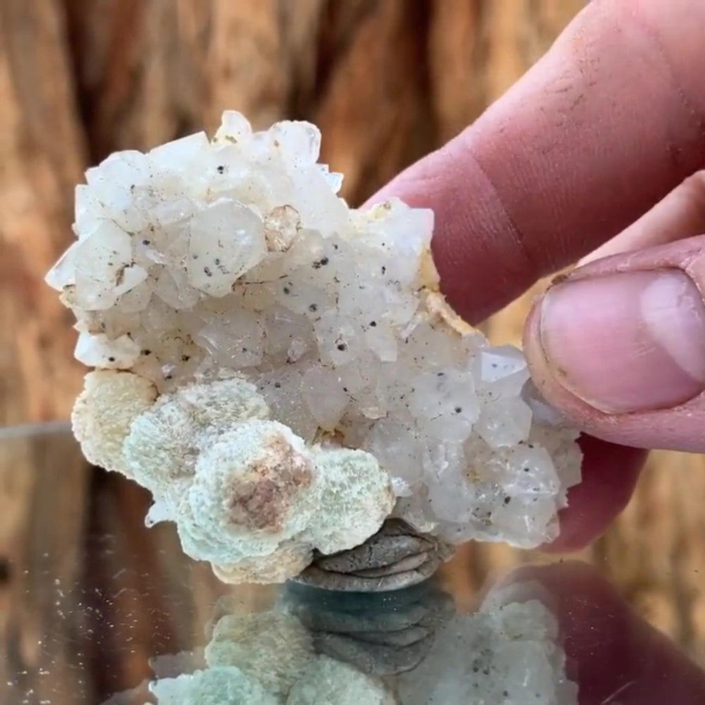 6cm 35g Prehnite and Quartz from Yunnan, China