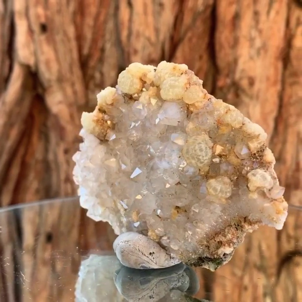 8cm 135g Prehnite and Quartz from Yunnan, China