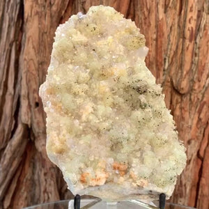 18.5cm 1.21kg Prehnite and Quartz from Yunnan, China