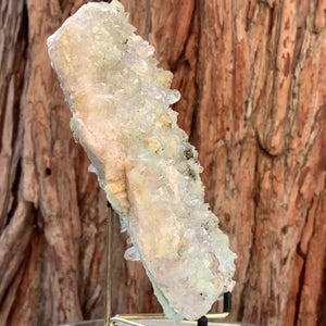 18.5cm 1.21kg Prehnite and Quartz from Yunnan, China