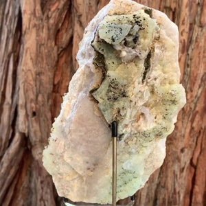 18.5cm 1.21kg Prehnite and Quartz from Yunnan, China