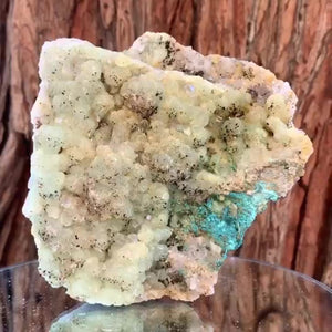 15cm 1.05kg Prehnite and Quartz from Yunnan, China