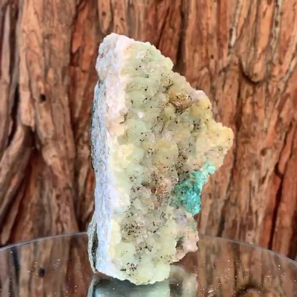15cm 1.05kg Prehnite and Quartz from Yunnan, China