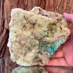15cm 1.05kg Prehnite and Quartz from Yunnan, China