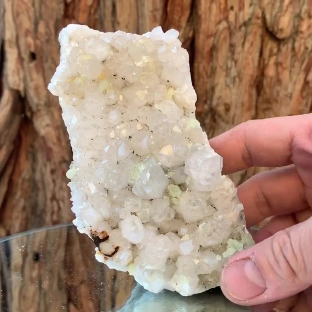 14cm 485g Prehnite and Quartz from Yunnan, China