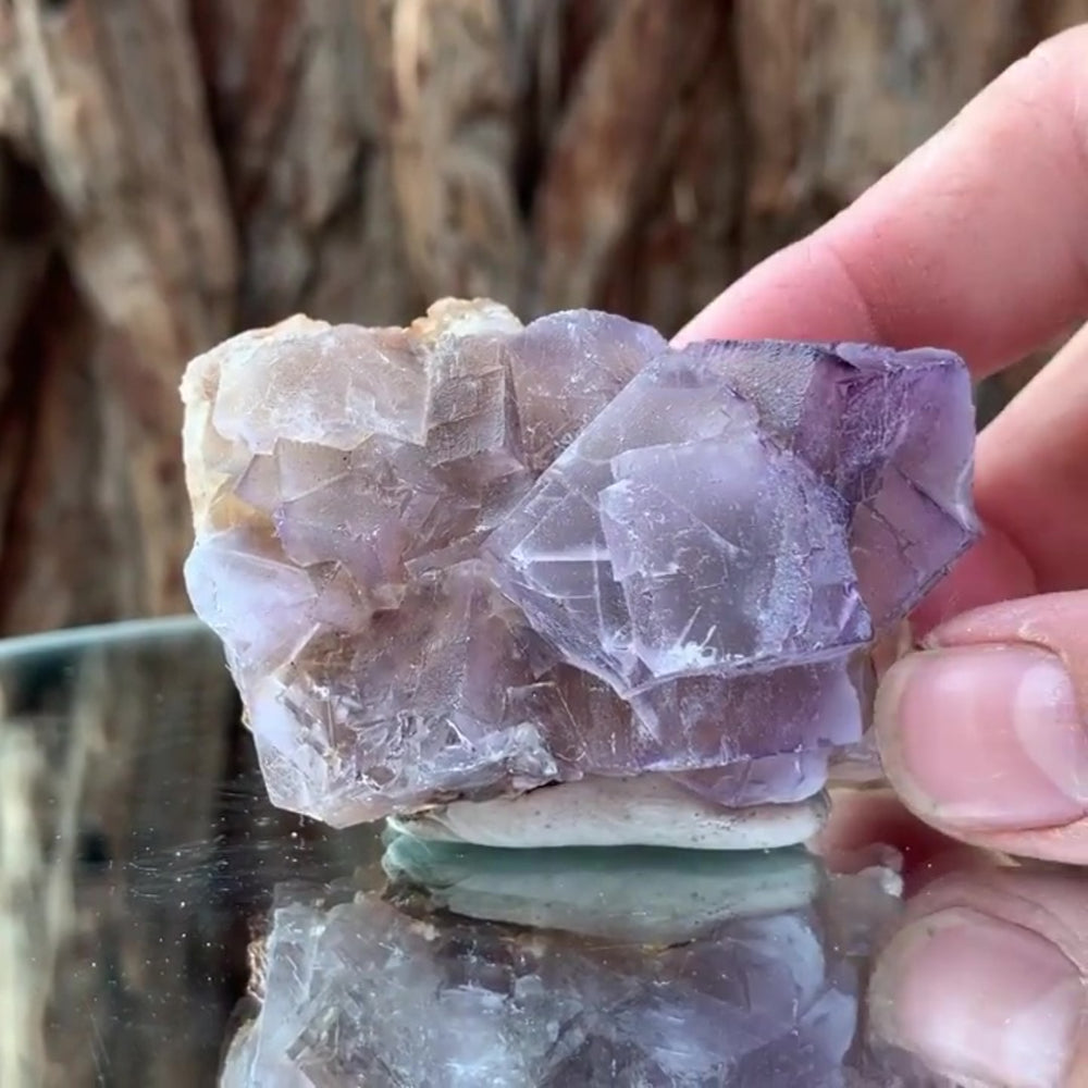 6.5cm 105g Phantom Purple Blue Fluorite, Balochistan, Pakistan