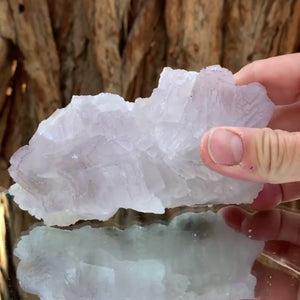 13cm 470g Purple Fluorite from Balochistan, Pakistan