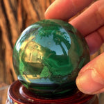 5cm 420g Polished Malachite Sphere from Congo
