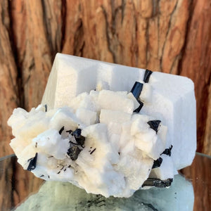 11cm 585g Feldspar w/ Black Tourmaline, Garnet, Quartz from Gon Mine, Nid, Shigar District, Gilgit-Baltistan, Pakistan