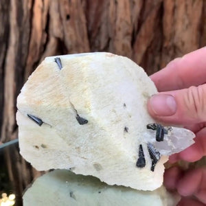 9cm 738g Black Tourmaline & Feldspar from Skardu, Pakistan