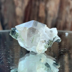 3.5cm 17g Black Tourmaline and Himalayan Quartz, Gon Mine, Gilgit-Baltistan, Pakistan