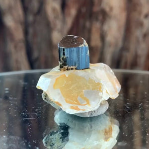 4.5cm 27g Black Tourmaline and Himalayan Quartz, Gon Mine, Gilgit-Baltistan, Pakistan