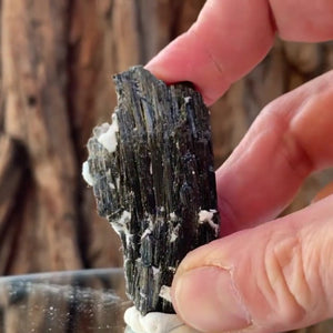 5.7cm 40g Black Tourmaline from Chubala Mine, Nid, Shigar district, Gilgit-Baltistan, Pakistan