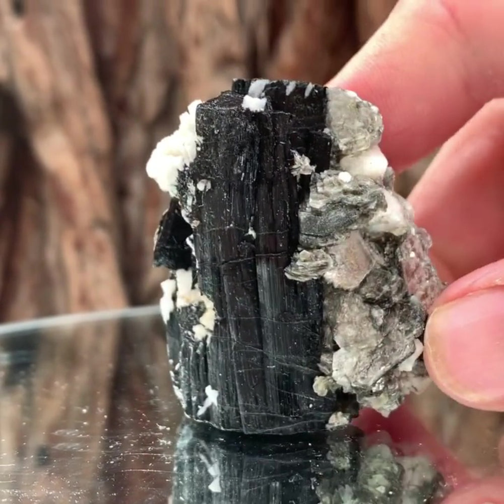 5cm 80g Black Tourmaline from Gon Mine, Shigar, Gilgit-Baltistan, PK