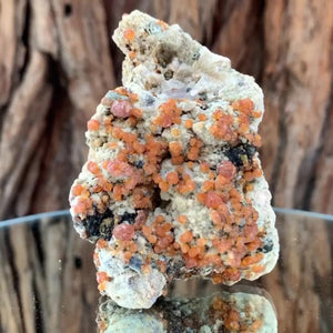 9cm 165g Orange Spessartine Garnet, Tongbei, Fujian, China